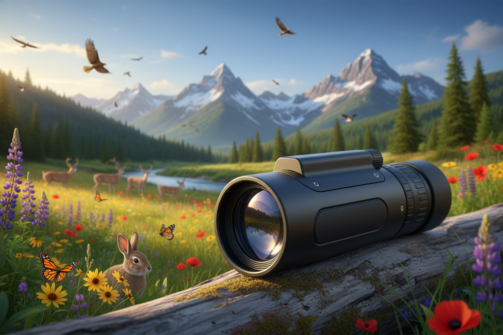 telescopio mas pequeño y ver mas naturaleza y animales